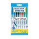 Penne a sfera con cappuccio Paper Mate PM 045 1 mm Nero/Blu/Rosso/Verde Conf. 8 pezzi - 2084416