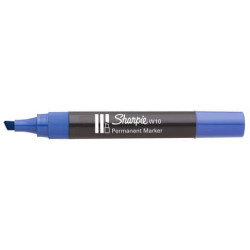 Marcatore permanente Sharpie W10 punta a scalpello 5 mm Blu S0192695