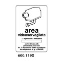 Cartello "Area Videosorvegliata"  600.119X