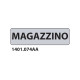 Cartelli per interni "Magazzino"  17x4,5 cm Conf. 15 pezzi - 1401.074AA