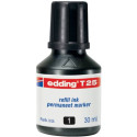 Inchiostro permanente per ricarica edding T 25 nero - 30 ml 4-T25001