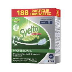 Detergente lavastoviglie Svelto Professional Tablets con estratto di limone  conf. 200 pezzi - 75104