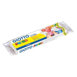 Panetto di plastilina modellabile GIOTTO Pongo 450 g bianco 514407