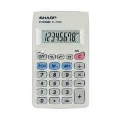 Calcolatrice tascabili SHARP con display a 8 cifre bianco SH-EL233SB