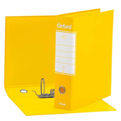 Registratore con custodia Esselte G85 Oxford protocollo 29,5x35 cm - dorso 8 cm giallo - 390785090