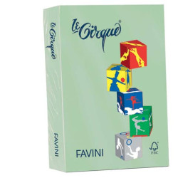 Carta colorata FAVINI LE CIRQUE per tutte le tecnologie di stampa 80 g/m² A4 verde 107  500 fogli - 