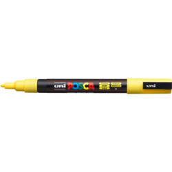 Marcatore a tempera POSCA Uni-Ball punta tonda 0,9-1,3 mm giallo M PC3M G