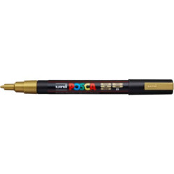 Marcatore a tempera POSCA Uni-Ball punta tonda 0,9-1,3 mm oro M PC3M ORO