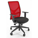 Sedia girevole operativa Unisit nero-rosso Alt. 98-109 cm Conf. 4 pezzi - PENA/BRF/EN/R