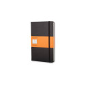 Taccuino a righe large 13x21 cm copertina rigida Moleskine nero QP060