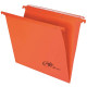 Cartelle sospese orizzontali per cassetti Linea Joker 33 cm fondo V - arancio conf. 25 pezzi 400/330