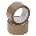 Nastro adesivo da imballo Q-Connect 50 mm x 100 m Avana - svolgimento rumoroso - conf. 6 pezzi - KF1