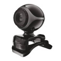 Webcam EXIS Trust con microfono integrato - nero/argento 17003