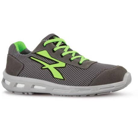 Scarpe antinfortunistiche in pelle Airnet Summer S1P U-Power grigio-verde n° 40 - RL20346 SUMMER S1P