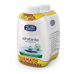 Ricarica sapone Neutro Roberts Idratante con glicerina - 200 ml Conf 2 pezzi - R908133NR