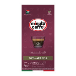 Caffè in capsule compatibili A Modo Mio Minuto caffè Espresso love4 100% arabica - astuccio 36 pezzi