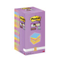 Foglietti riposizionabili  Post-it® Super Sticky Color Notes 76x76 mm Tower Pack 16 blocchetti da 90