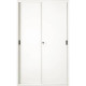 Armadio in metallo a porte scorrevoli 612 - 120x45x200 cm Tecnical 2 bianco