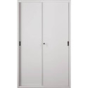 Armadio in metallo a porte scorrevoli 612 - 120x45x200 cm Tecnical 2 grigio