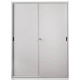 Armadio in metallo a porte scorrevoli 615 - 150x45x200 cm Tecnical 2 grigio