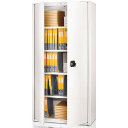 Armadio in metallo a porte battenti A-ECO-90 - 90x41x200 cm Tecnical 2 bianco