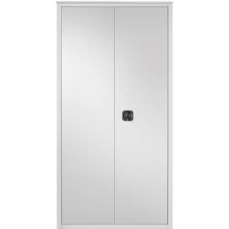 Armadio multiuso a porte battenti Tecnical 2 BA-90-PIANI - 4 ripiani 90x41x181,5 cm grigio