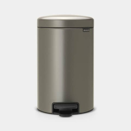 Pattumiera a pedale Brabantia NewIcon 41,1x33,8x25,1 cm - platino - 12 litri - 113628