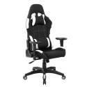 Poltrona gaming per adulti Serena Group Indianapolis L72 x P57,5 x H124-134 cm - bianco-nero - GA700