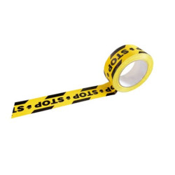 Nastro adesivo barricata Viso STOP - Nero/Giallo - 50 mm x 33 mt RSA335STOPNJ