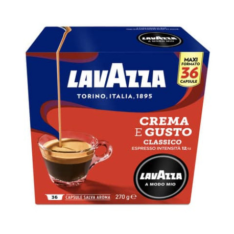 Caffè in cialde Lavazza Astuccio 36 capsule A Modo Mio Crema&Gusto 8889