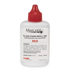 Inchiostro per timbri Trodat MaxLight REFILL 59 ml - rosso - 102537