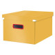 Scatola per archivio Medium Click & Store Cosy - 281x200x370 mm Leitz giallo caldo - 53480019