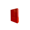 Portaprogetti in cartone con elastico piatto Euro-Cart Iris dorso 8 cm rosso - formato A4 - CPRIO08E