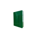 Portaprogetti in cartone con elastico piatto Euro-Cart Iris dorso 8 cm verde - formato A4 - CPRIO08E