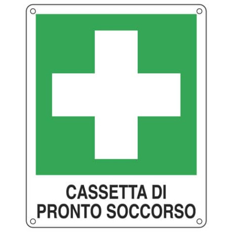 Cartello d'emergenza 25x31 cm Cartelli Segnalatori "Cassetta pronto soccorso" E20114X