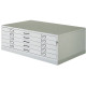 Cassettiera orizzontale in metallo a 5 cassetti Tecnostyl A1 bianco - 113x79,5x55 cm - A1/5