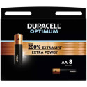 Batterie alcaline Duracell Optimum Stilo AA - MN1500 mAh -  blister da 8 - DU0035-05000394137691