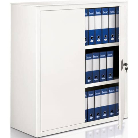 Armadio in metallo a porte battenti A-210 - 100x45x116 cm Tecnical 2 bianco