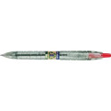 Penna a sfera a scatto Pilot ecoball B2P ricaricabile - punta 1 mm - inchiostro a base d'olio - ross