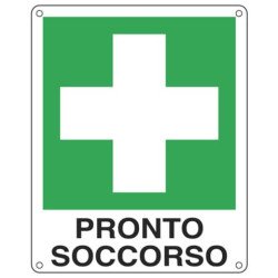 Cartello d'emergenza 12x14,5 cm Cartelli Segnalatori "Pronto soccorso" E20101K