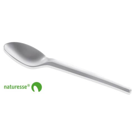 Posate in CPLA BIO bianco compostabile smart. Conf.50pz. Scatolificio del Garda cucchiaino dessert -