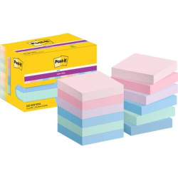 Foglietti Post-it® Super Sticky Soulful - conf. 12 blocchetti da 90 ff Post-it® 47,6x47,6 mm - 622-1