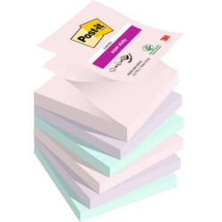 Ricariche di foglietti Post-it® Super Sticky Z-Notes Soulful - conf. 6 blocchetti da 90 ff Post-it® 