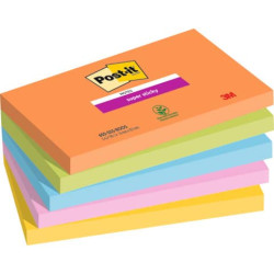 Foglietti Post-it® Super Sticky Boost - conf. 5 blocchetti da 90 ff Post-it® 76x127 mm - 655-5SS-BOO