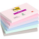 Foglietti Post-it® Super Sticky Soulful - conf. 6 blocchetti da 90 ff Post-it® 76x127 mm - 655-6SS-S