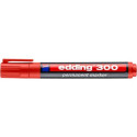 Marcatore permanente edding 300 punta conica 1,5-3 mm rosso 4-300002