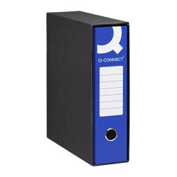 Registratore commerciale con custodia Q-Connect dorso 8 cm - 23x30 cm - blu Q/COMM8BL