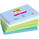 Foglietti Post-it® Super Sticky Oasis - conf. 5 blocchetti da 90 ff Post-it® 76x127 mm - 655-5SS-OAS