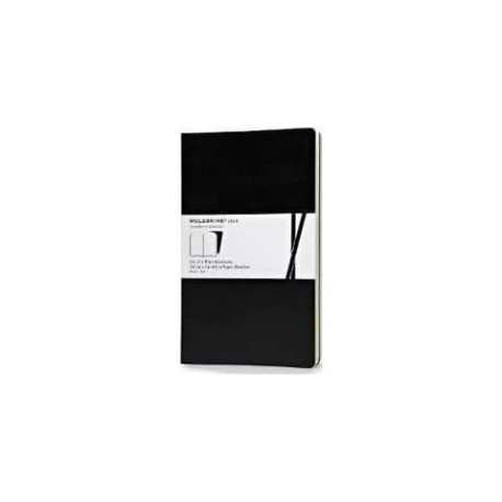 Taccuino Moleskine Volant collection set 2 pezzi - pagine bianche - nero QP723BKVF