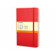 Taccuino Moleskine large a righe copertina rigida - rosso Scarlet red